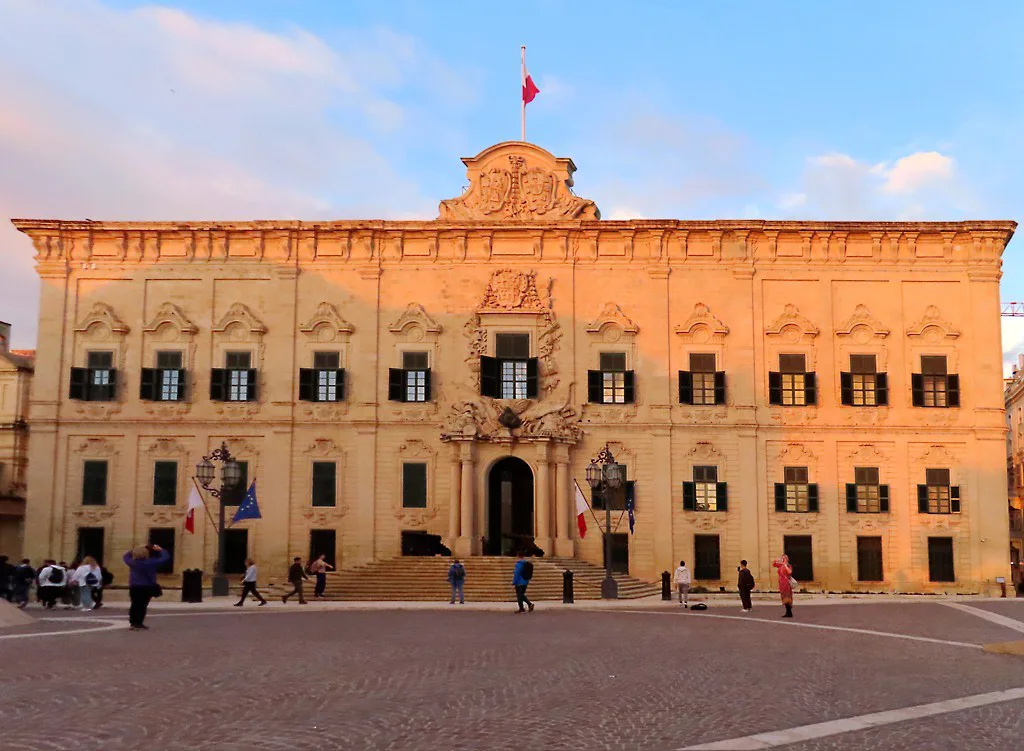 The Auberge de Castille in Valletta.