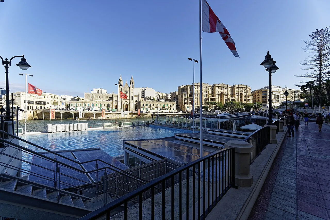 Balluta Bay in St Julian's.
