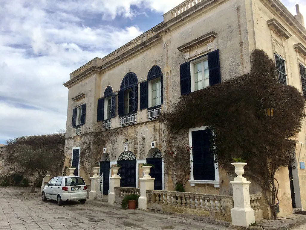 A palace on Bastion Square in Mdina.