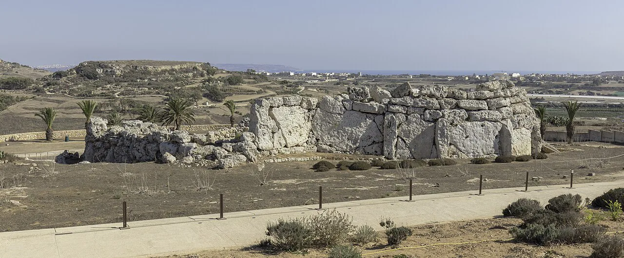 The Ġgantija temples on Gozo.