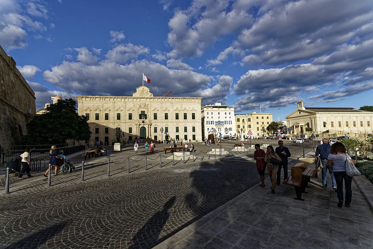 The Auberge de Castille in Valletta.