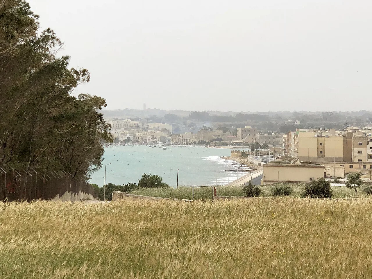 Birżebbuġa bay and its beach.