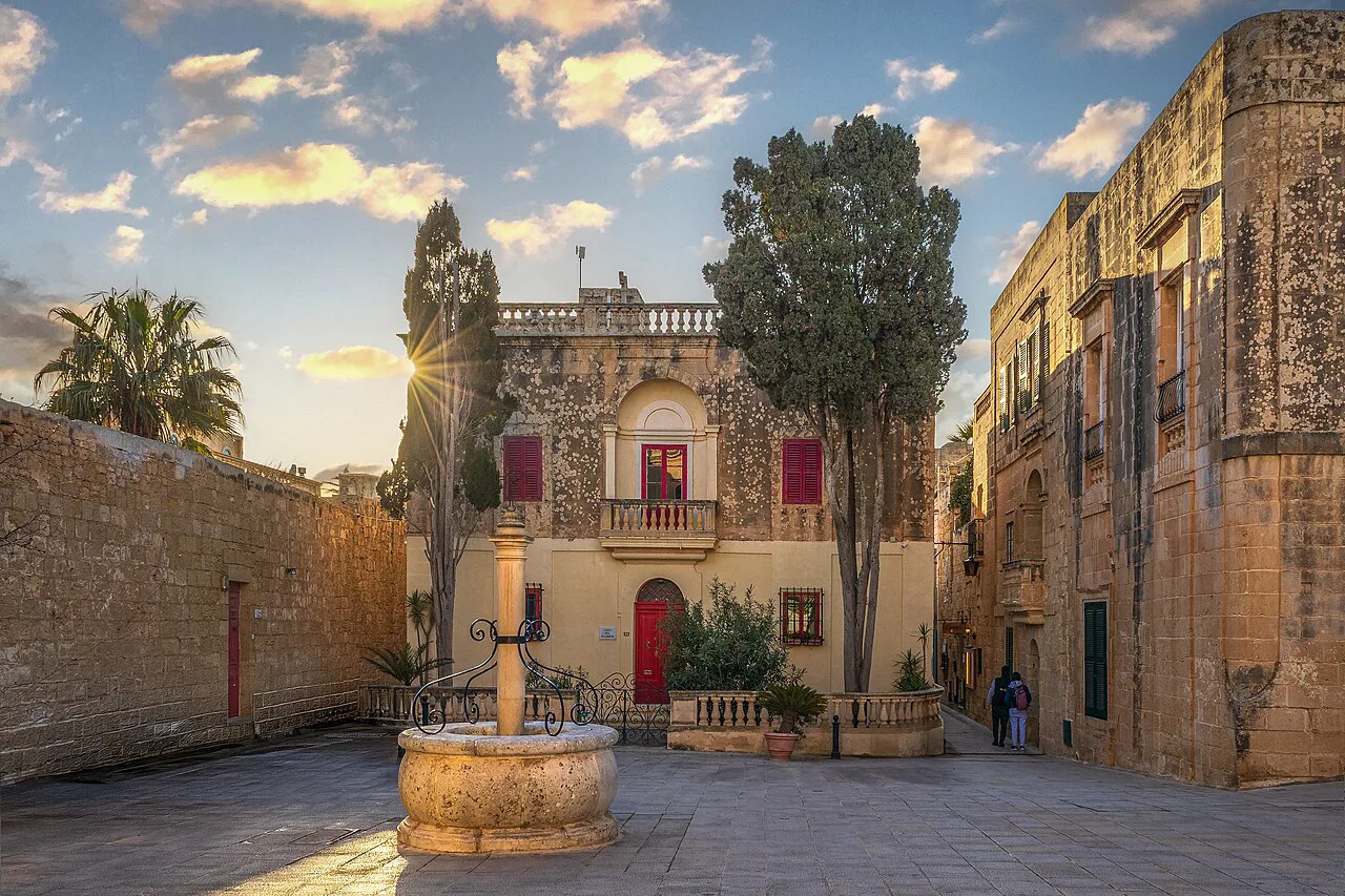 Casa del Tesoriere on Bastion Square in Mdina.