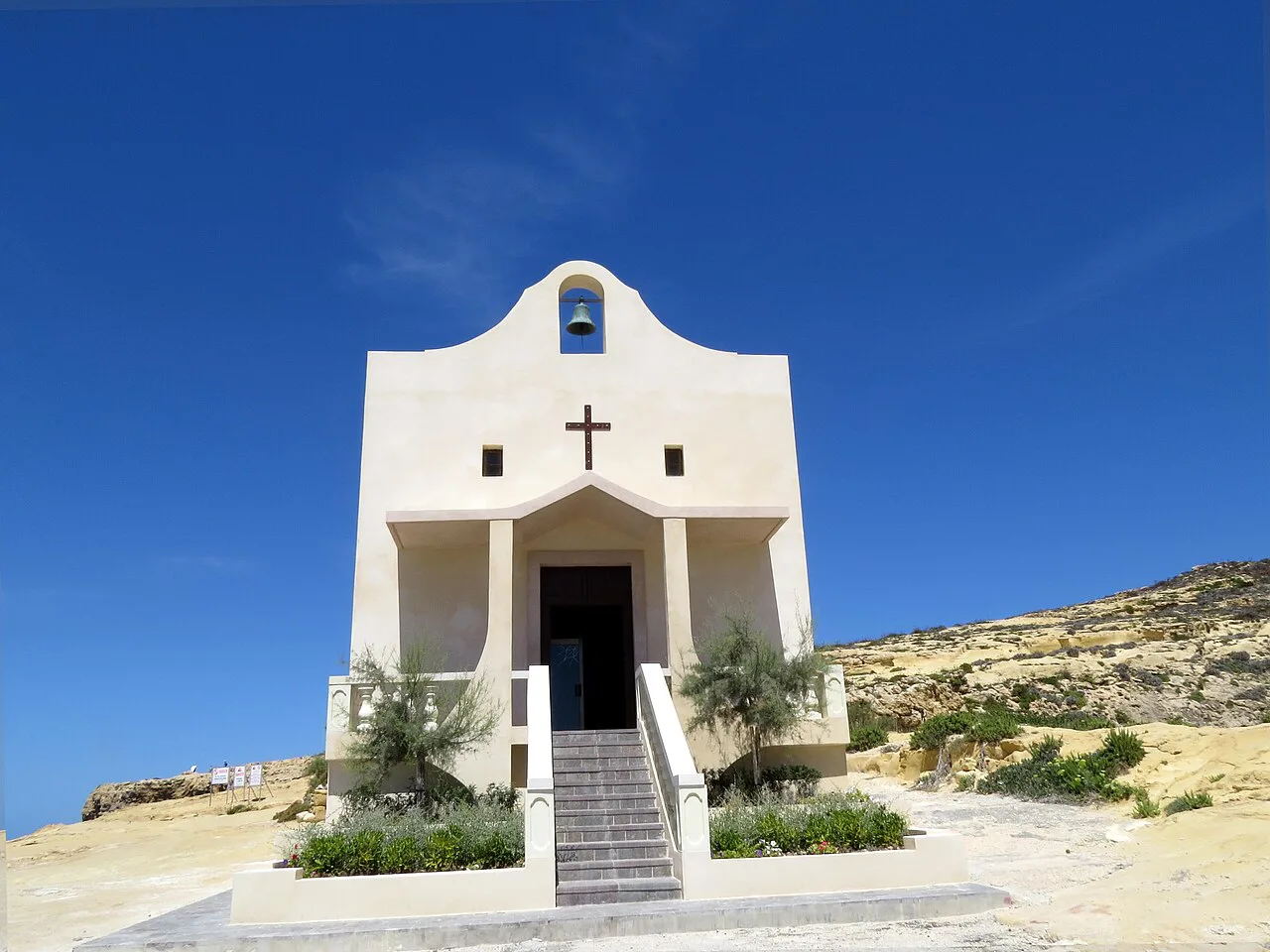 The chapel of St Anne at Dwejra on Gozo.