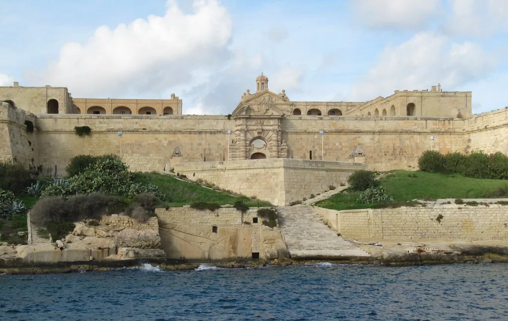 Fort Manoel on Manoel Island, across the water from Fort Tigné.