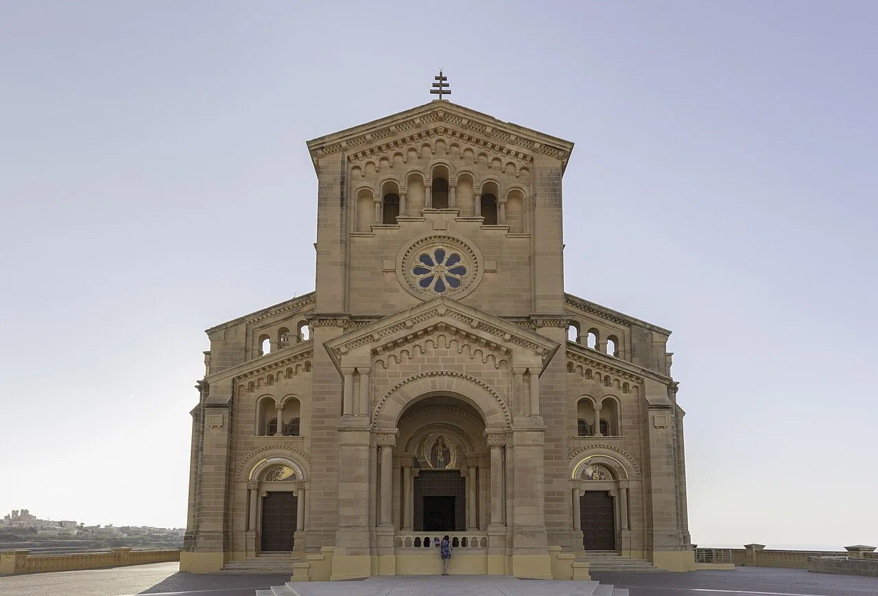 The Ta' Pinu Basilica near Għarb on Gozo.
