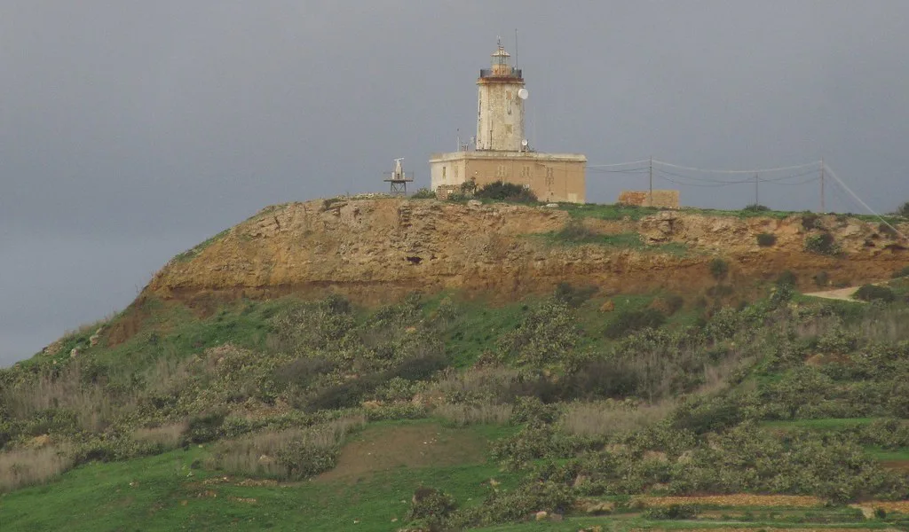 The Ġordan Lighthouse on the Gozo coast.