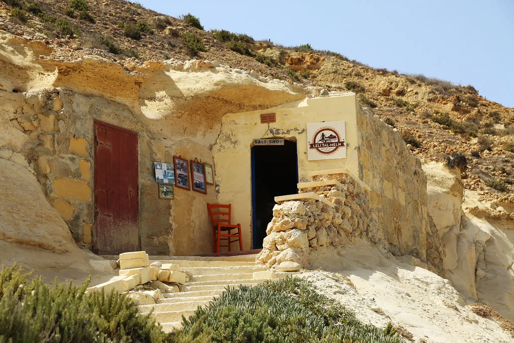 A rock-cut dwelling on Gozo.