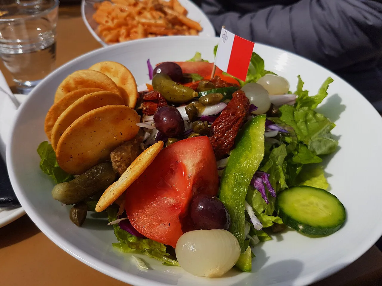 A Maltese salad served in Qrendi.
