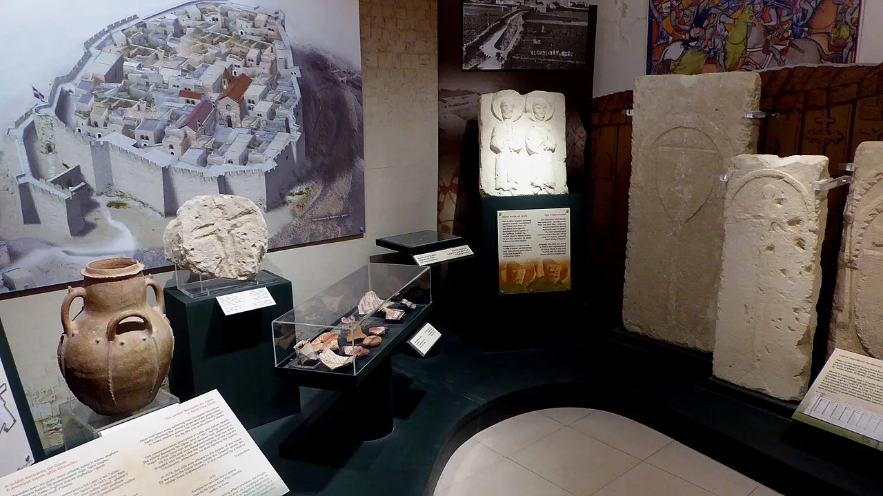 A medieval exhibit at the Gozo Museum of Archaeology.