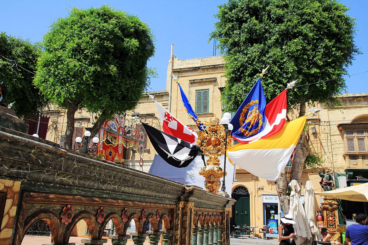 Independence Square in Victoria, Gozo.