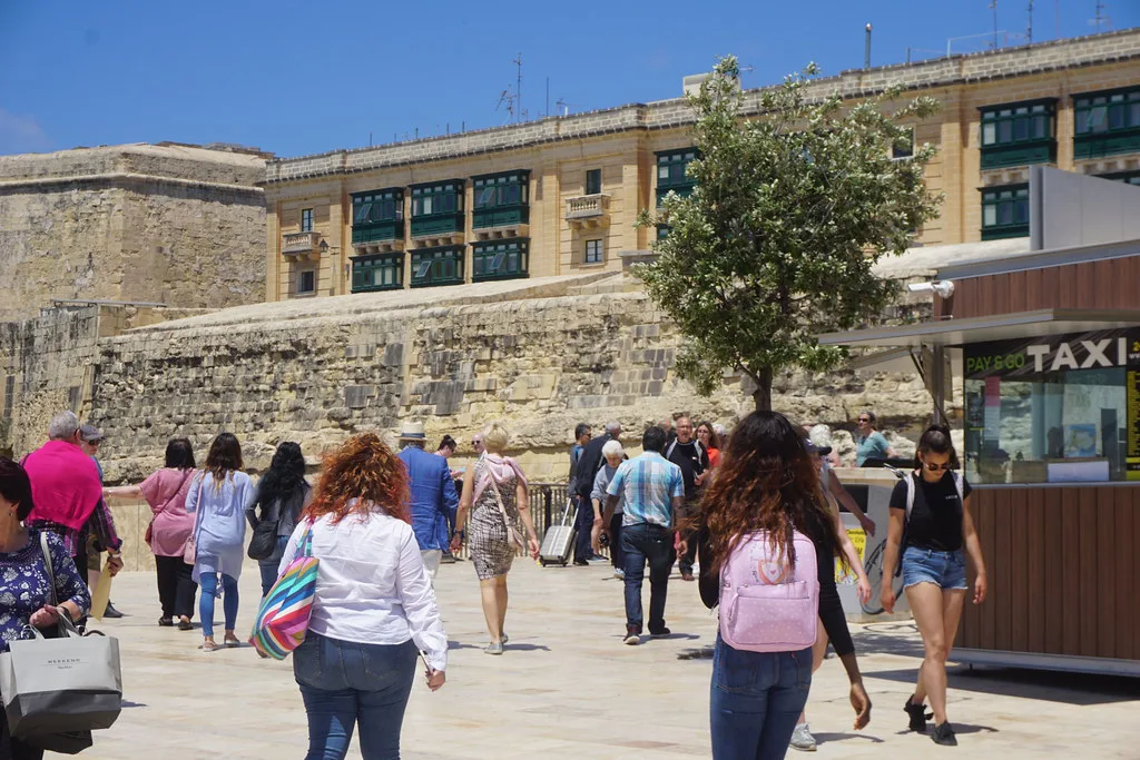 The City Gate entrance to Valletta.