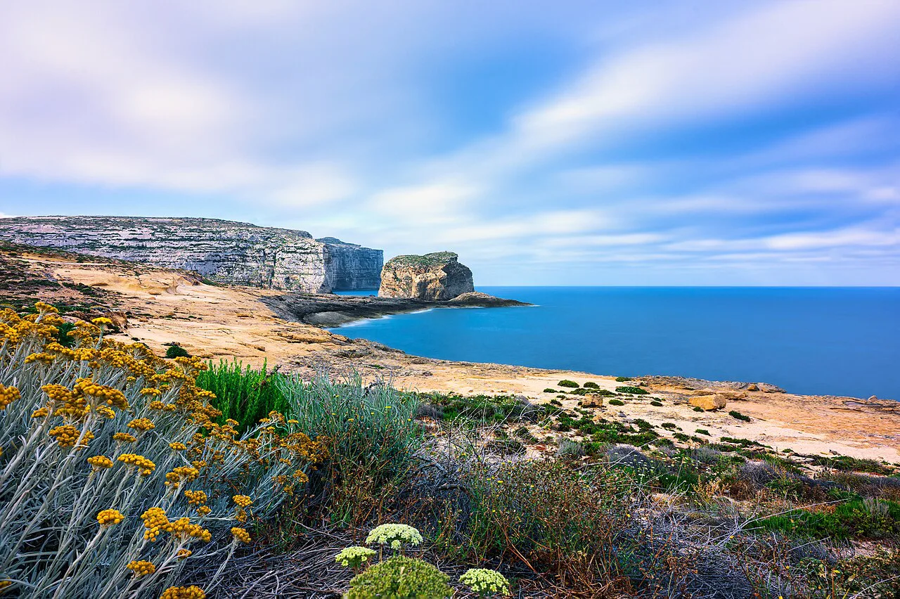 The Azure Window site at Dwejra on Gozo's coast.