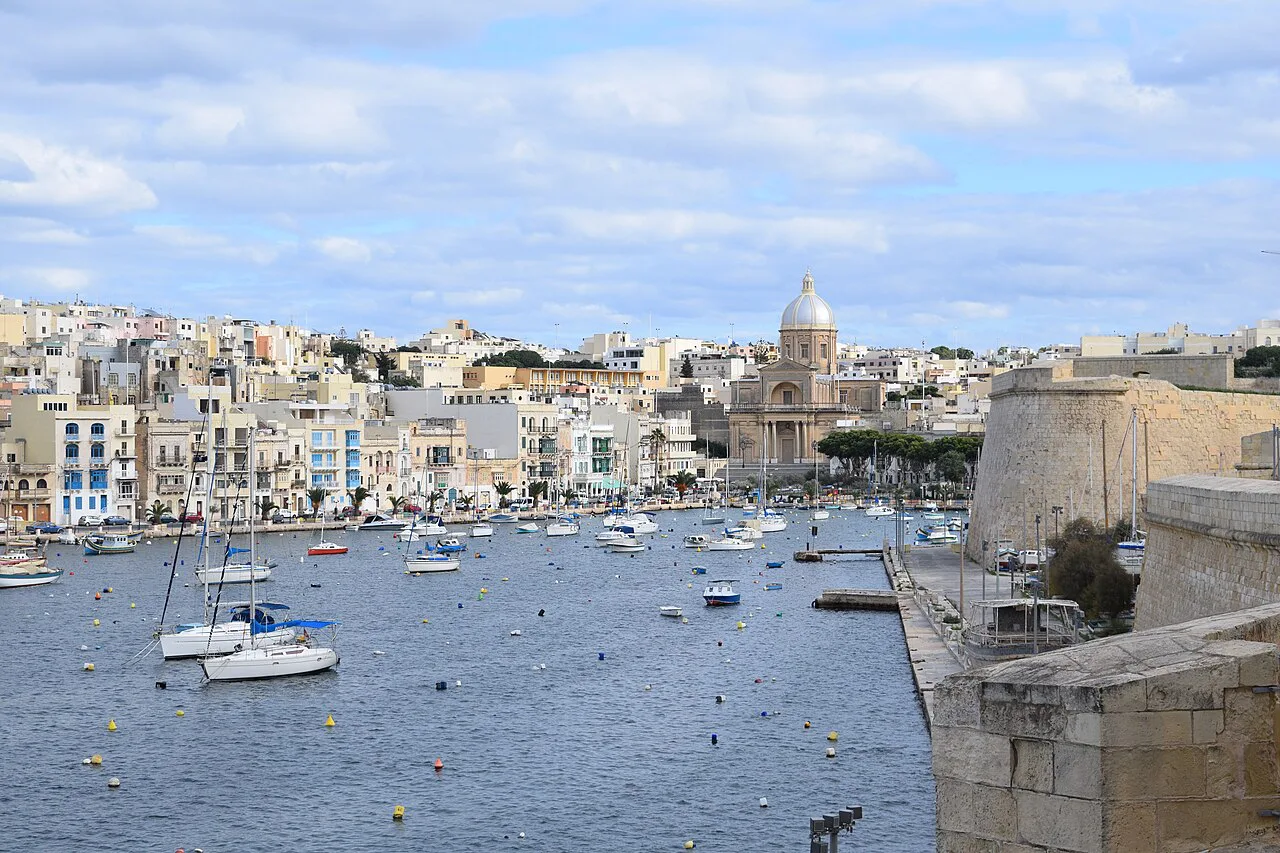 Boats in Kalkara's creek.