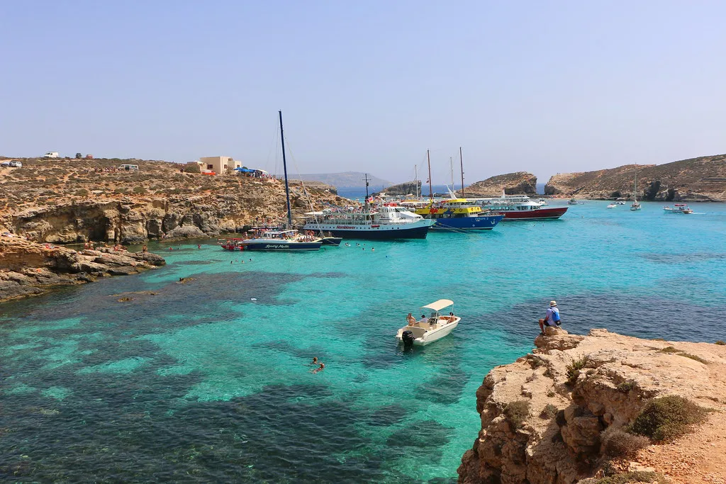 The Blue Lagoon on Comino.