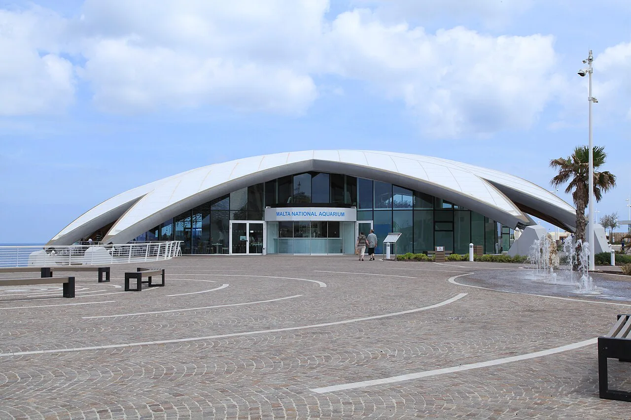 The Malta National Aquarium building at Qawra.