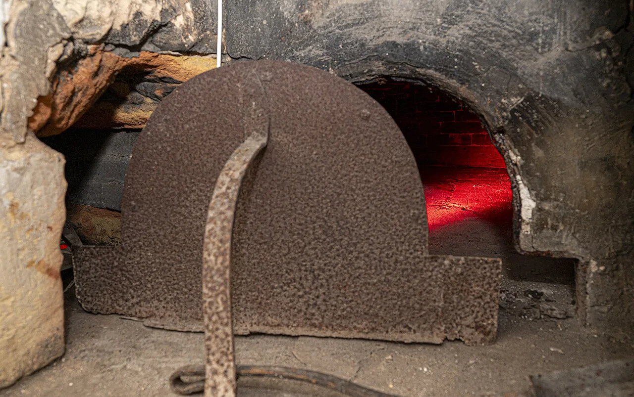 A traditional wood-fired bread oven.