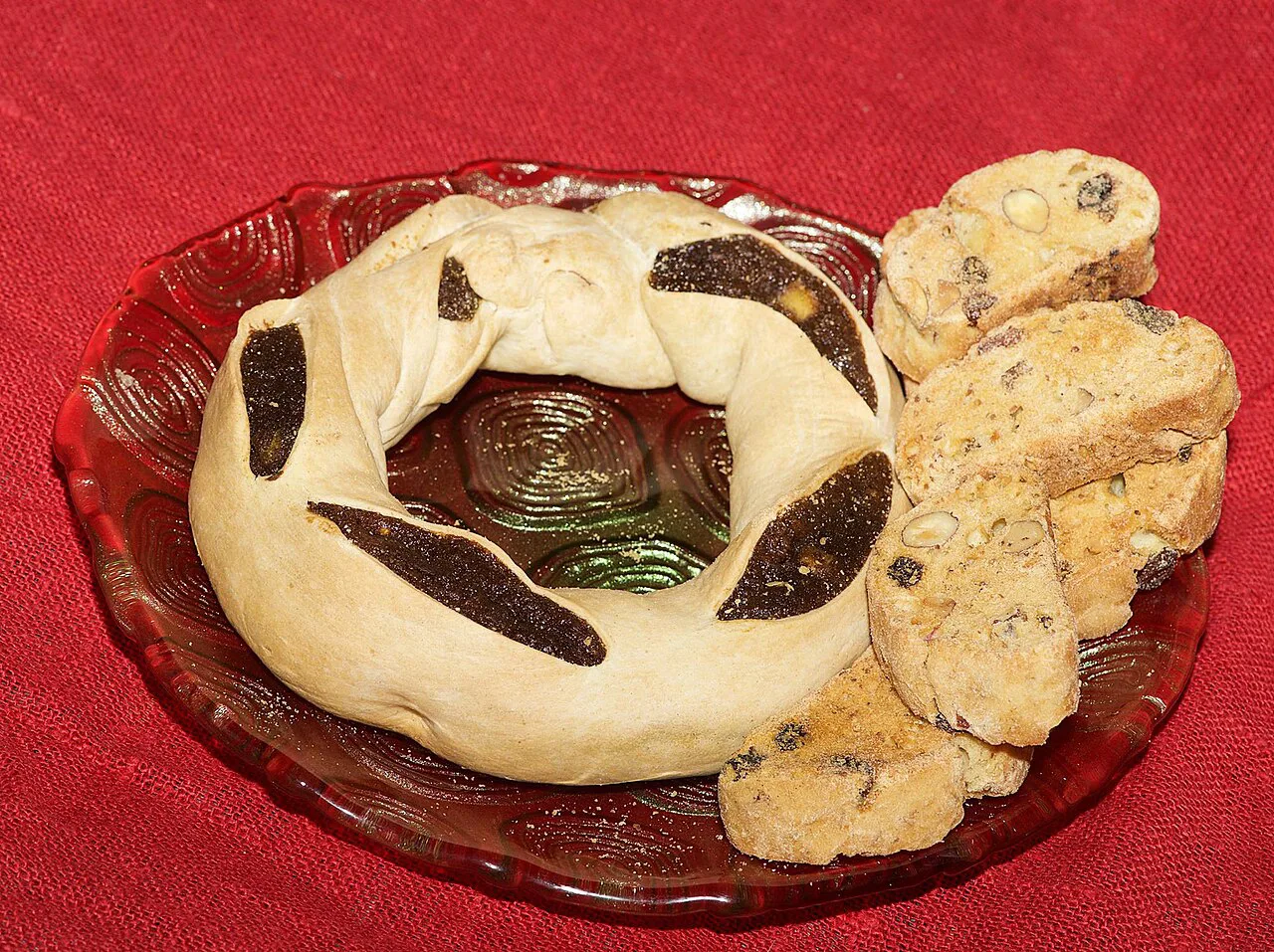 A traditional Maltese honey ring (qagħaq tal-għasel).