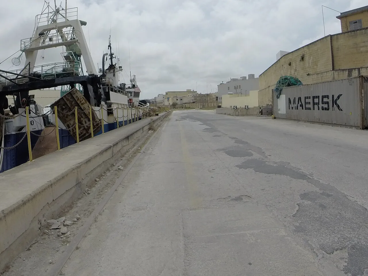 Working waterfront at Marsa.