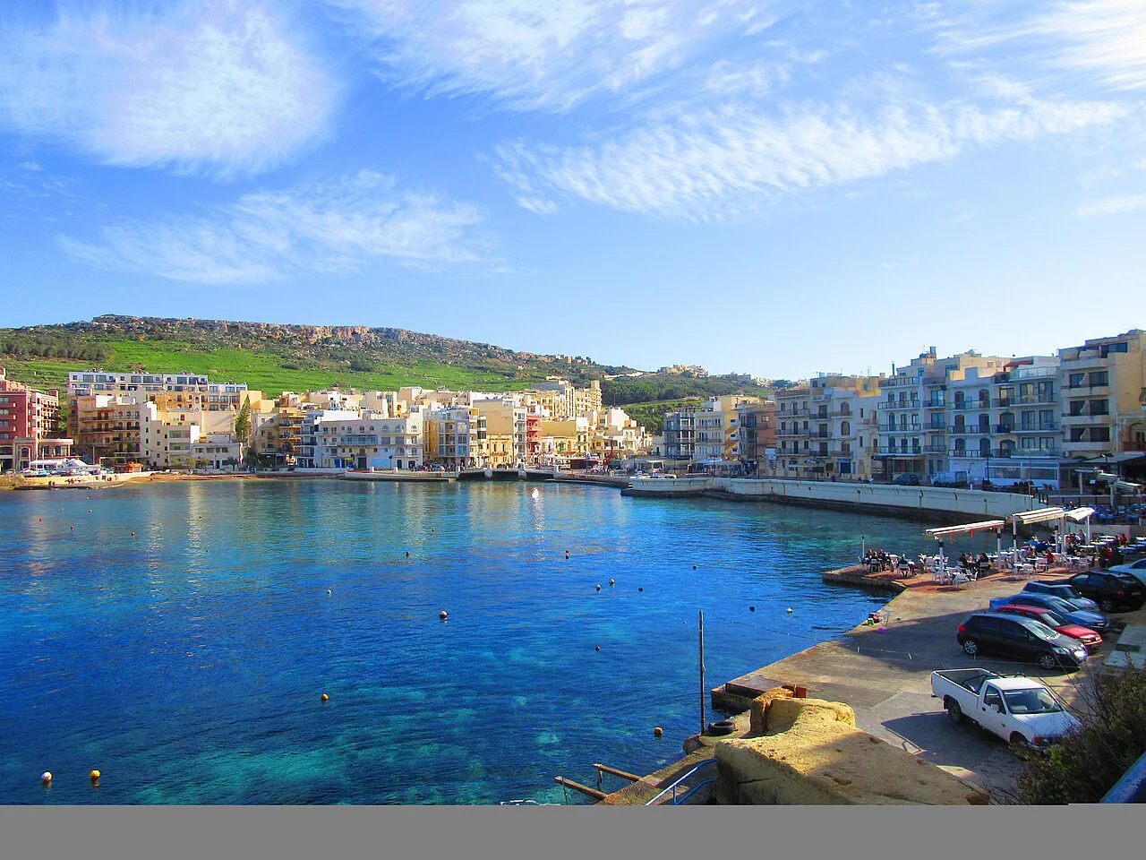 Marsalforn bay in Gozo.