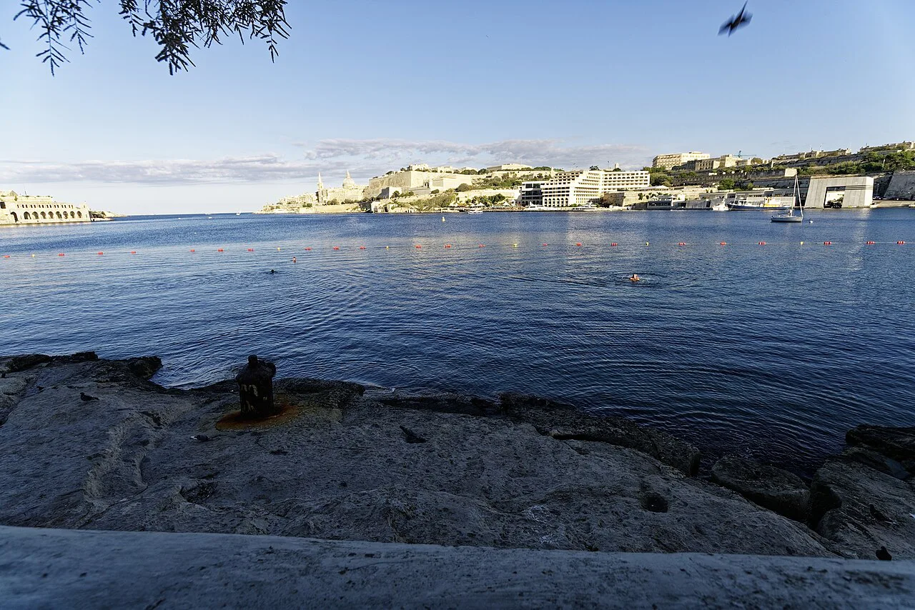 Marsamxett Harbour seen from Ta' Xbiex.