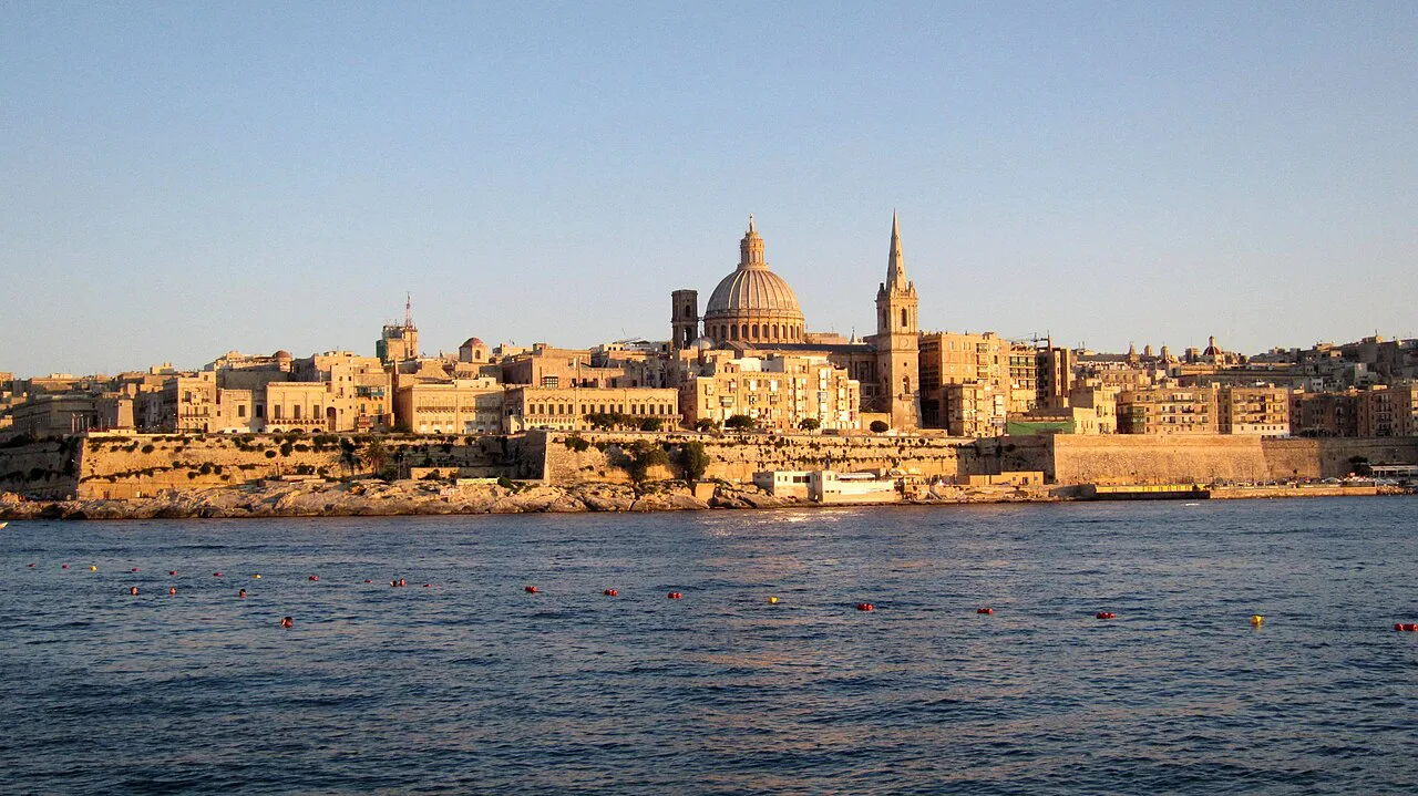 Valletta seen across Marsamxett Harbour.