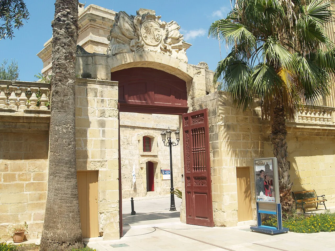 The entrance to the National Museum of Natural History in Mdina.