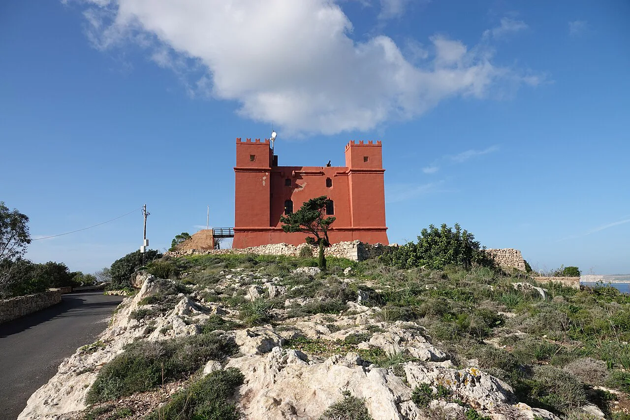 The Red Tower above Mellieħa.