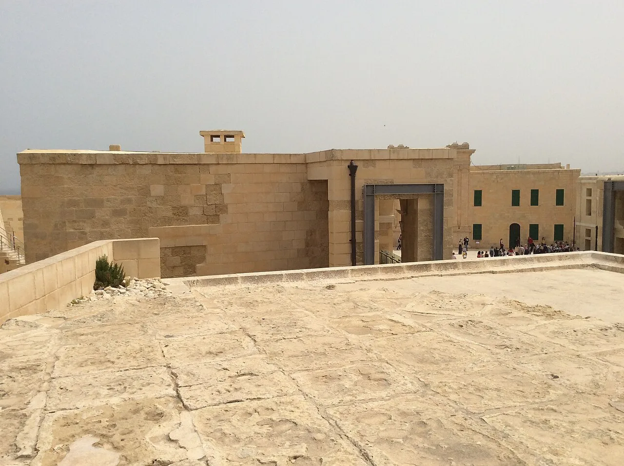 Fort Saint Elmo's terrace in Valletta.