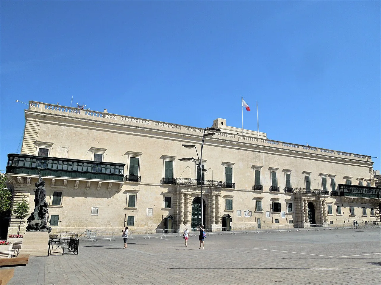The Grandmaster's Palace in Valletta.