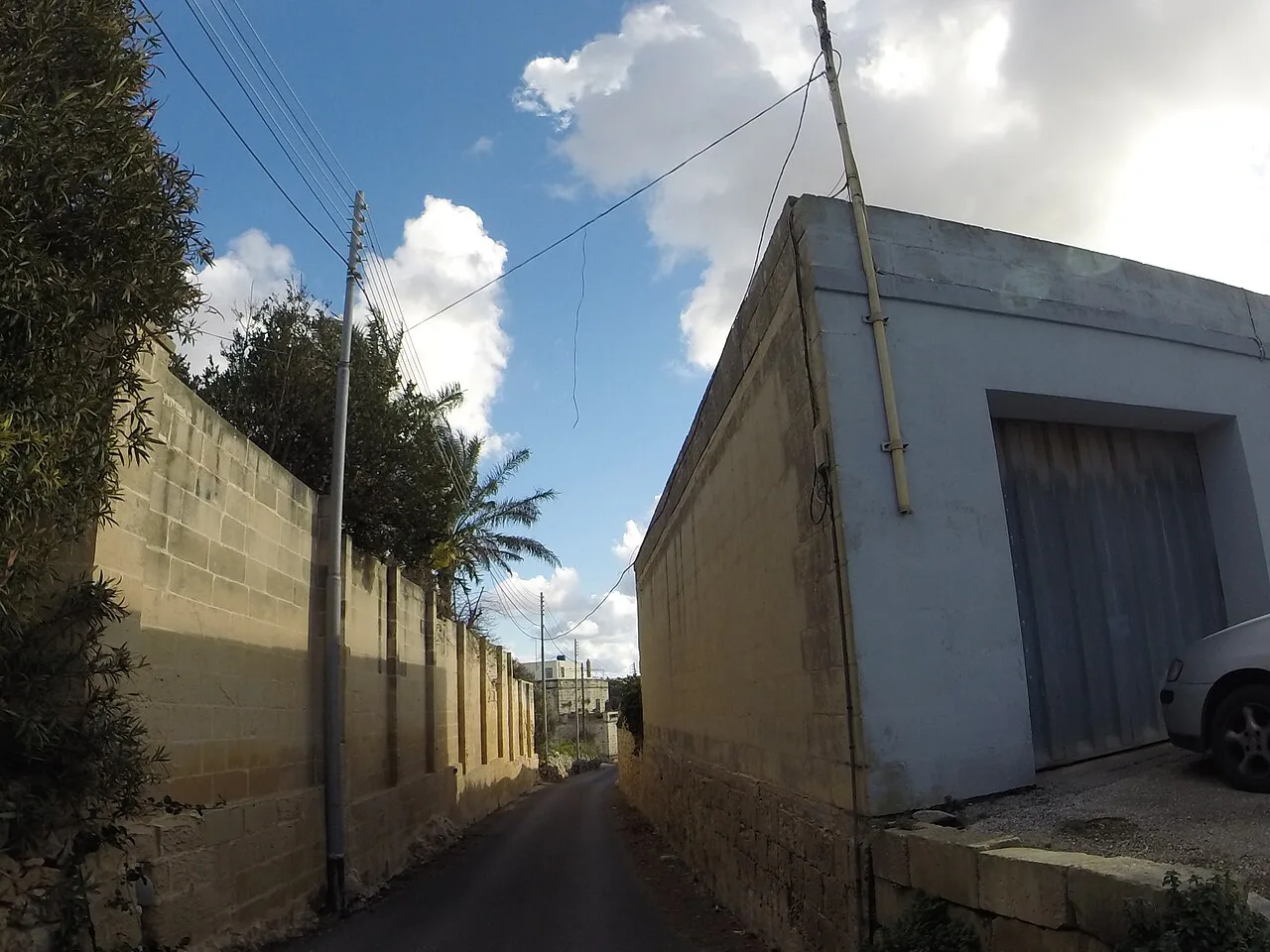 A quiet street in Rabat, Malta.