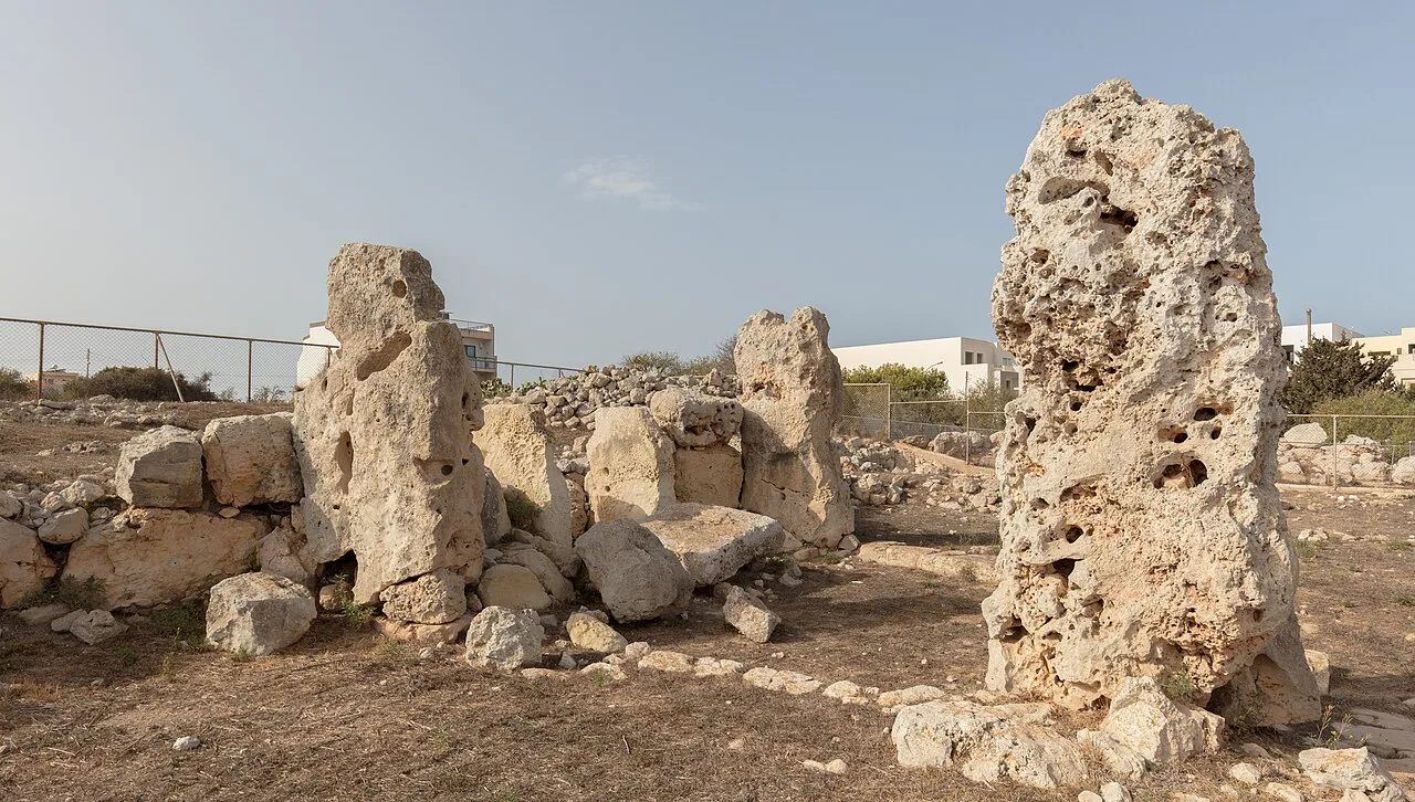 The ruins of the Skorba temples in Mġarr.