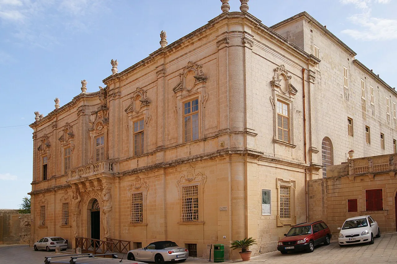The Mdina Cathedral Museum building in Mdina.