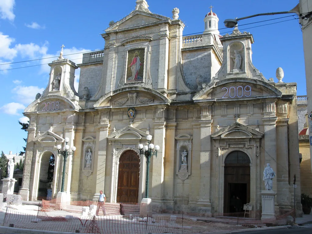 The parish church of St Paul in Rabat.