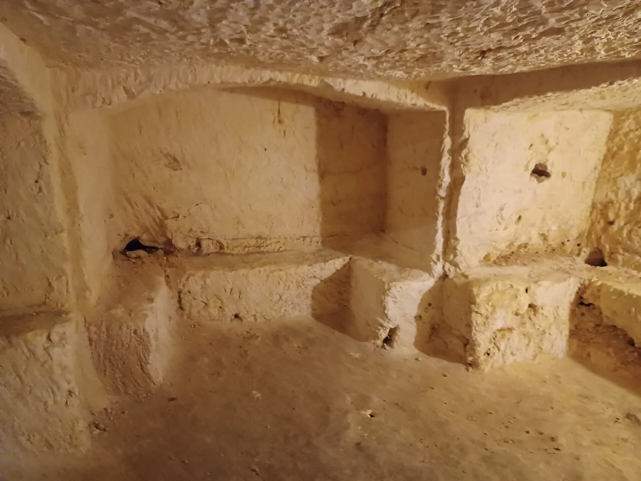 Roman catacombs beneath the Wignacourt Museum in Rabat.