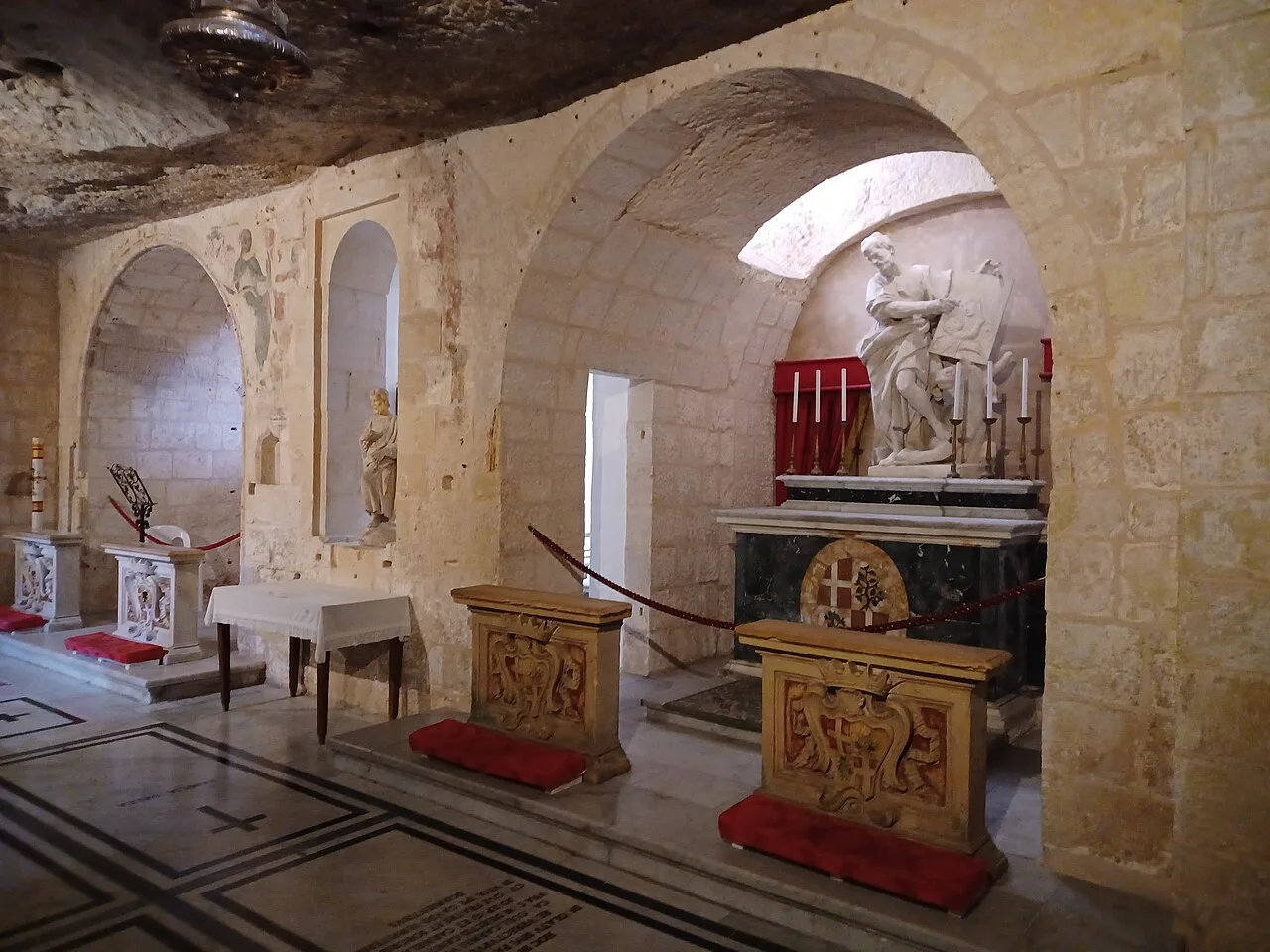 The crypt of St Paul's Grotto in Rabat.