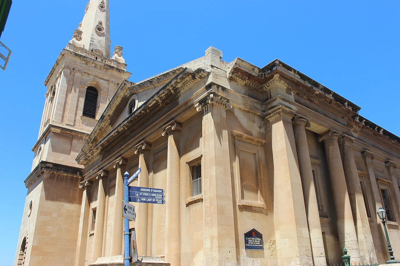 St Paul's Pro-Cathedral in Valletta.