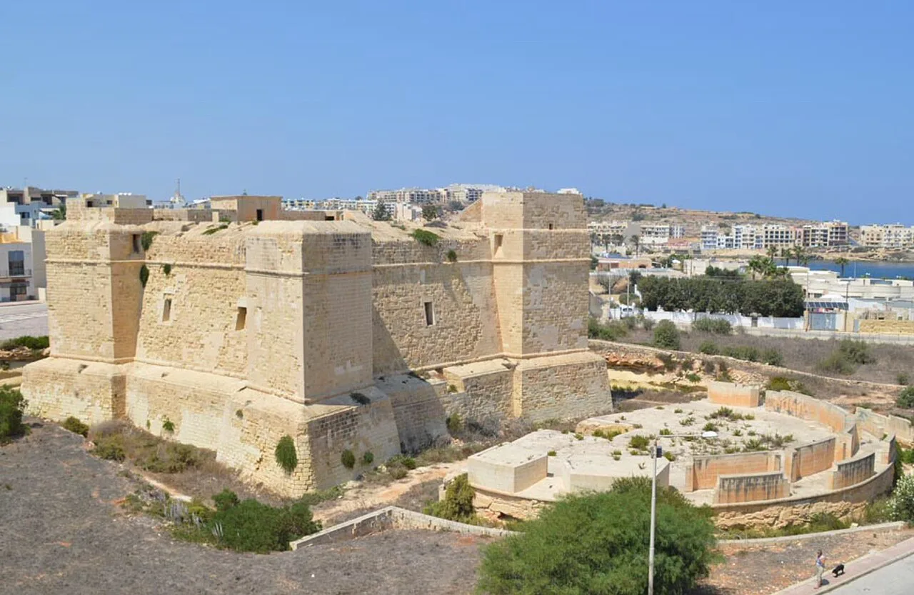 St Thomas Tower, an old coastal watchtower near Marsaskala.