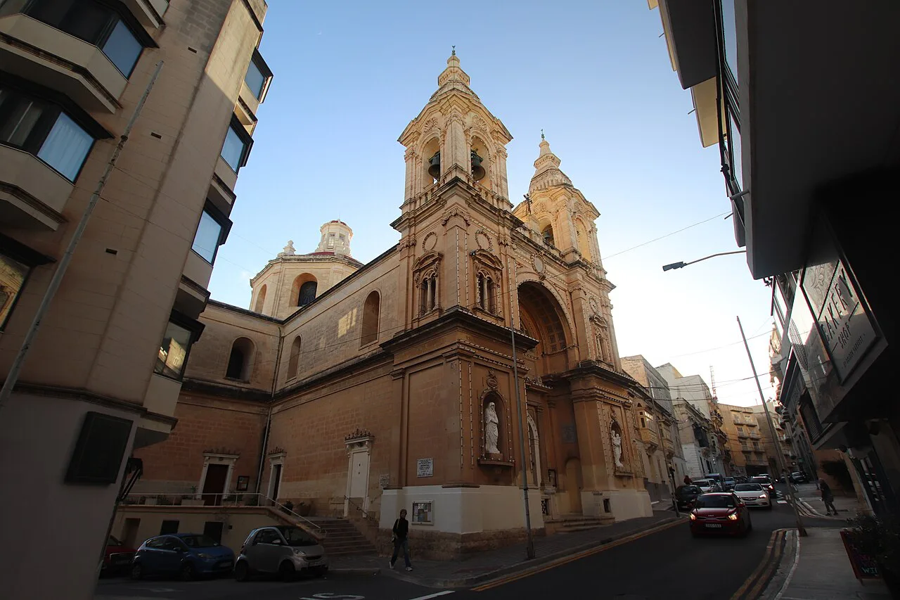 Stella Maris Church in Sliema.