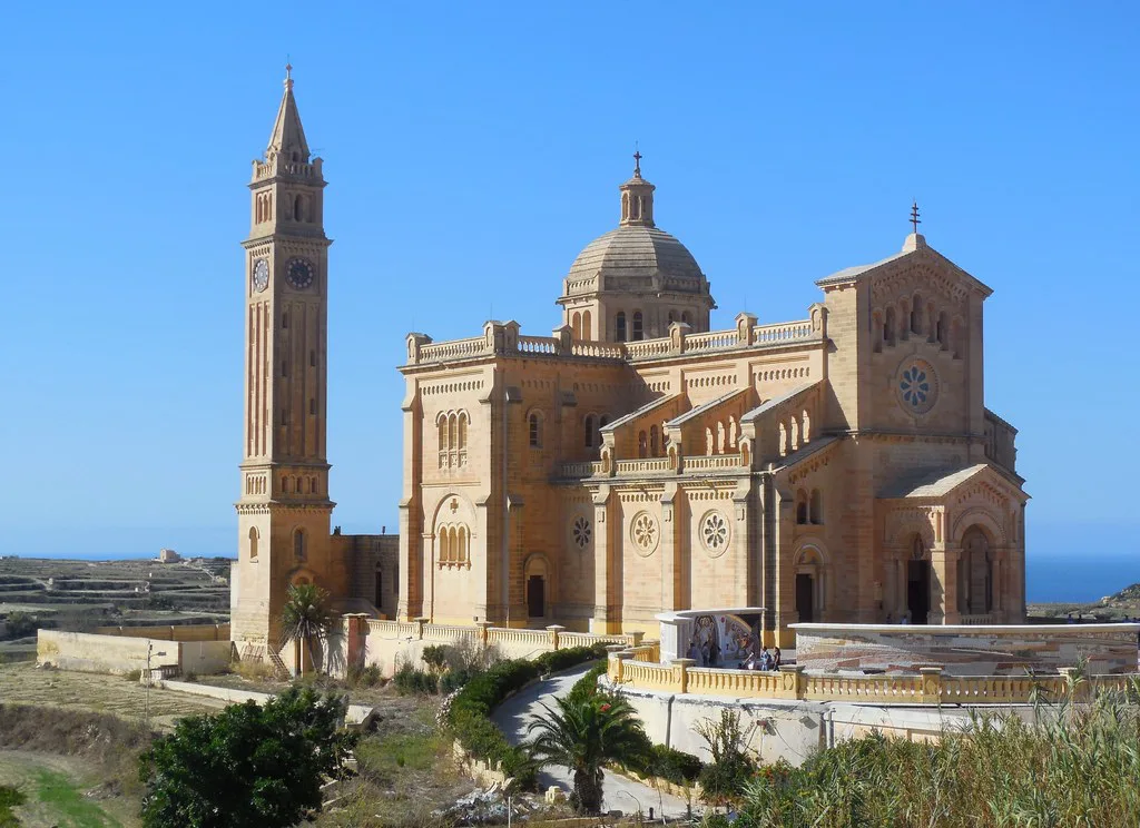 The Basilica of Ta' Pinu in Gozo.