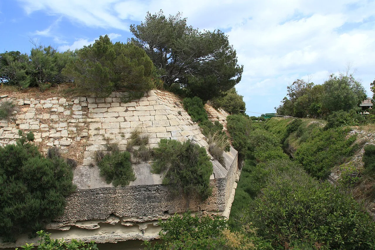 Fortifications at Fort Tas-Silġ near Marsaxlokk.