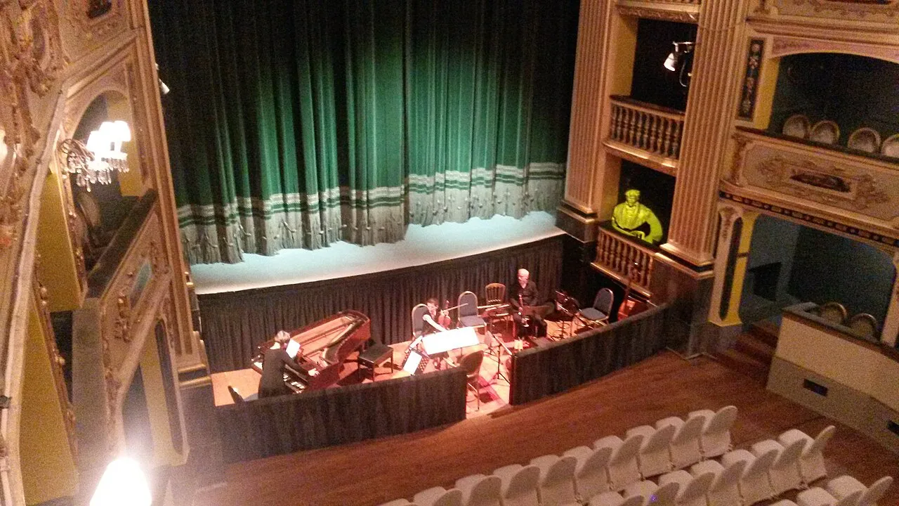 The stage and auditorium of Teatru Manoel in Valletta.