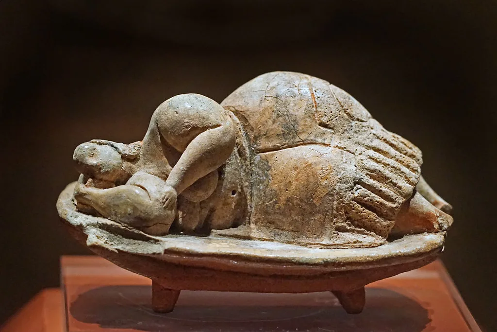 The Sleeping Lady figurine in the National Museum of Archaeology in Valletta.