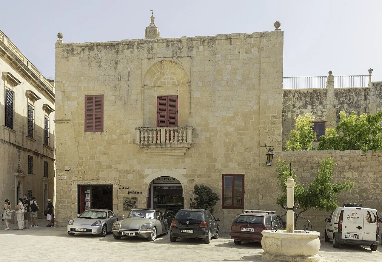 Casa Mdina on a quiet square in Mdina.