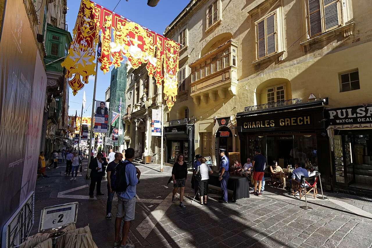 Republic Street in Valletta.