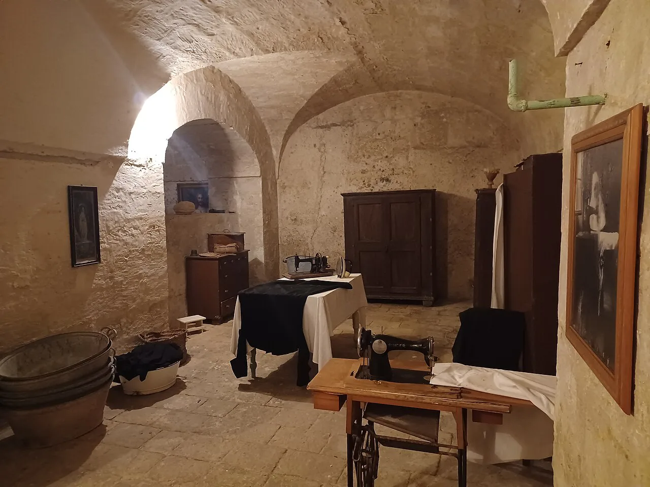 A period room at the Mysterium Fidei Museum in Valletta.