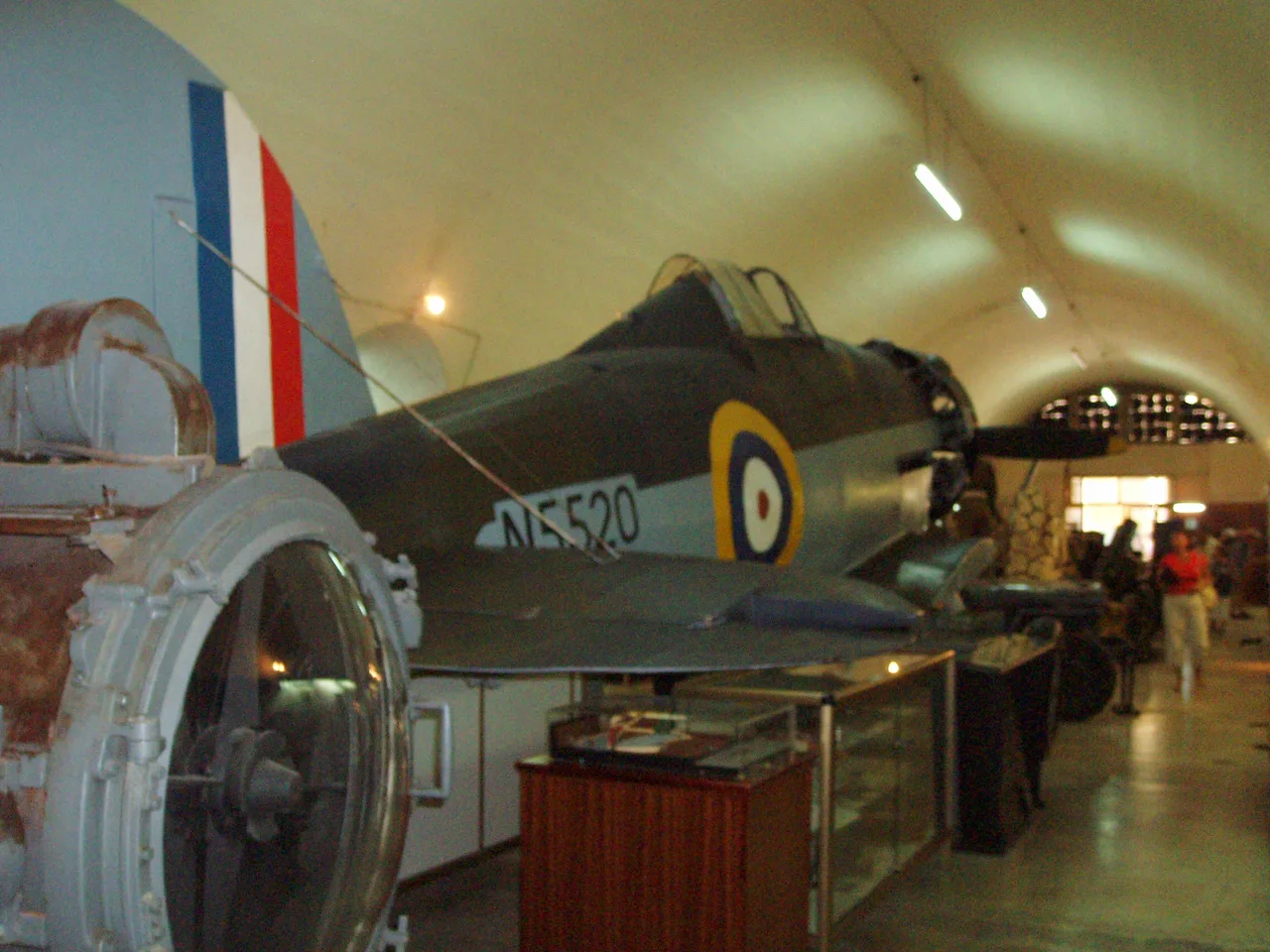 A Gloster Gladiator biplane at the National War Museum in Valletta.