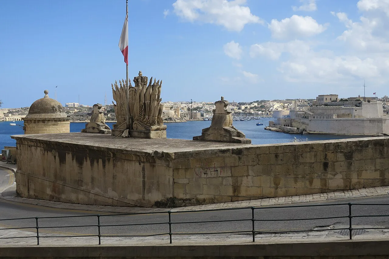 A view over the Grand Harbour from Valletta's bastions.