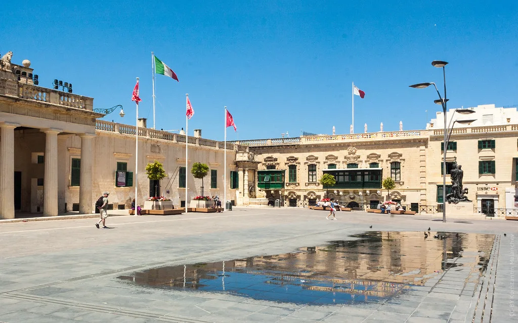 St George's Square in Valletta.
