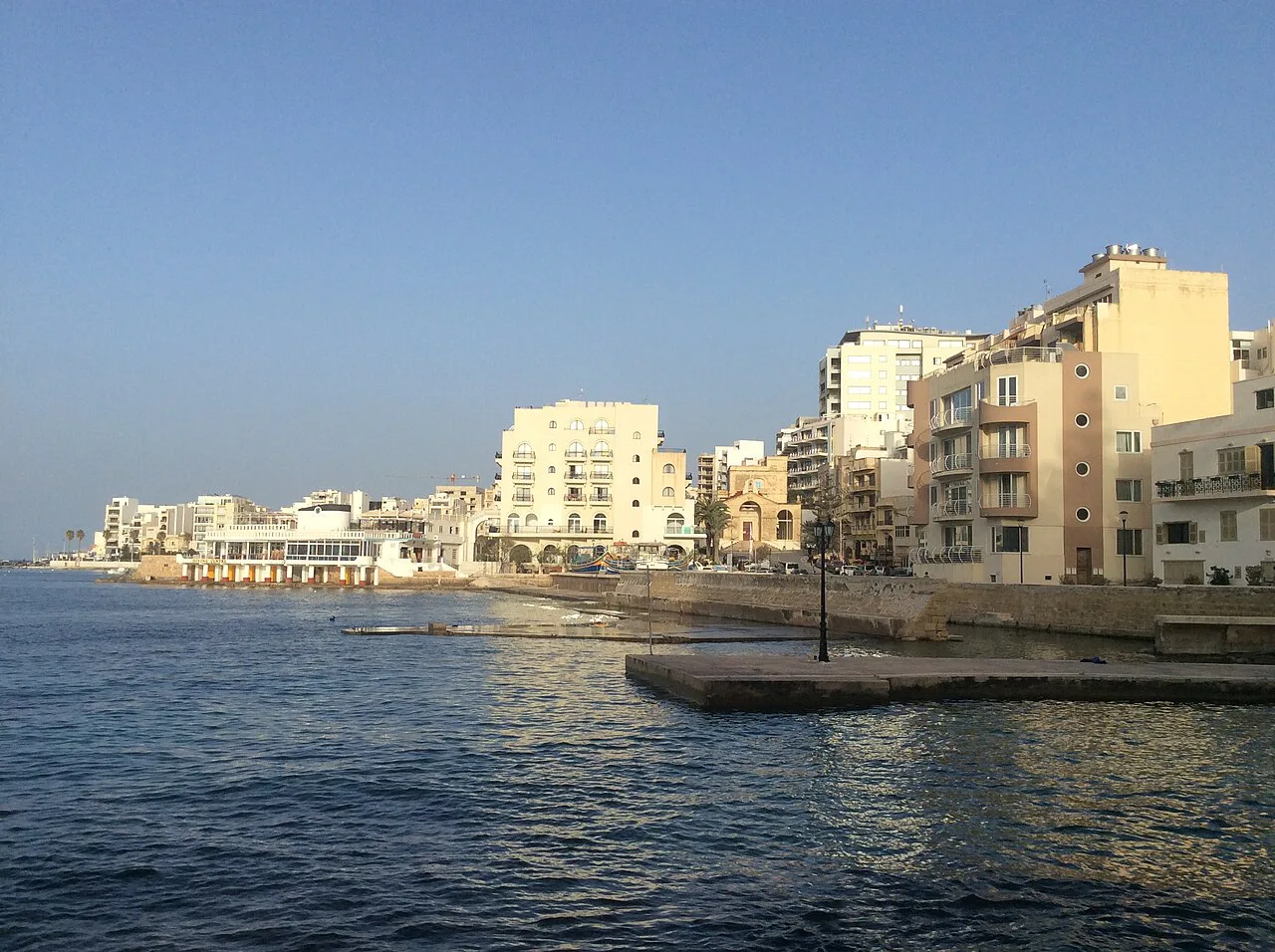 The seafront at St Paul's Bay.